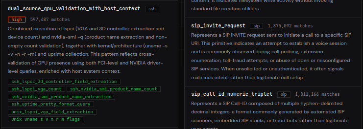 Threat Catalog Update — Behaviors Now Show Linked Detection Primitives